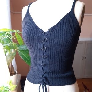 ✨ American Eagle Outfitters Lace Up Top Sz S